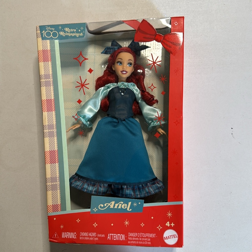 New in Box Ariel Disney 100 Princess Retro Reimagined